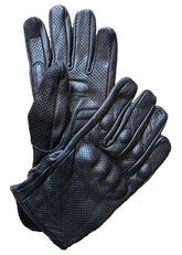 Naked leather motorcycle glove